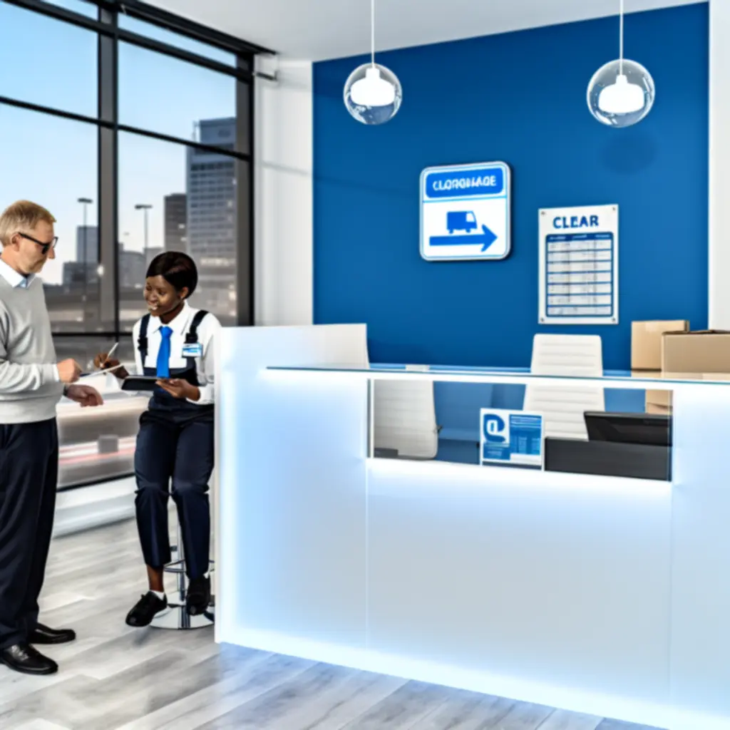 Kurier w trakcie rezerwacji zlecenia online